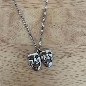 Drama Mask Necklace